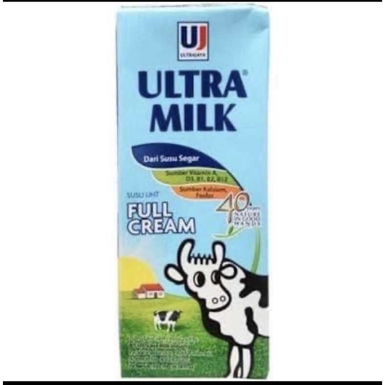 

susu ultra full cream, coklat, stawberry 250ml