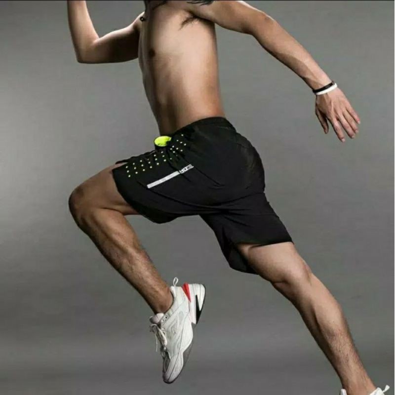 Rockbros LKK014 celana olahraga bersepeda Running Short Pants Sport Quick Dry