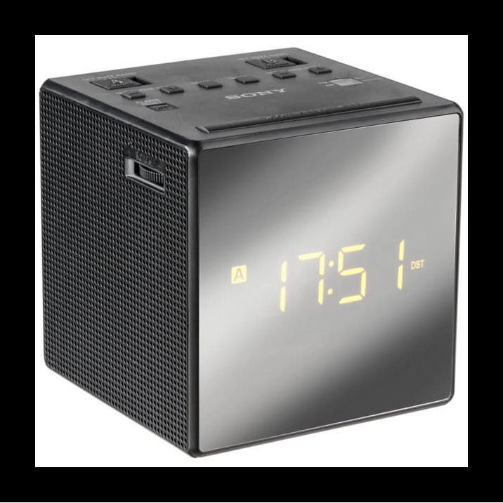 NEW SONY ICF-C1T - RADIO AM/FM - DIGITAL CLOCK - DIGITAL DUAL ALARM - HITAM DEKORASI MURAH
