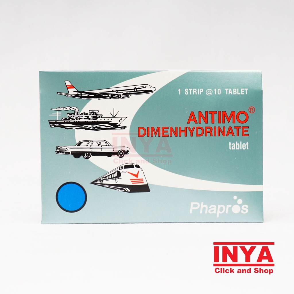 ANTIMO DIMENHYDRINATE PHAPROS 10 Tablet - Obat Anti Mabuk Perjalanan