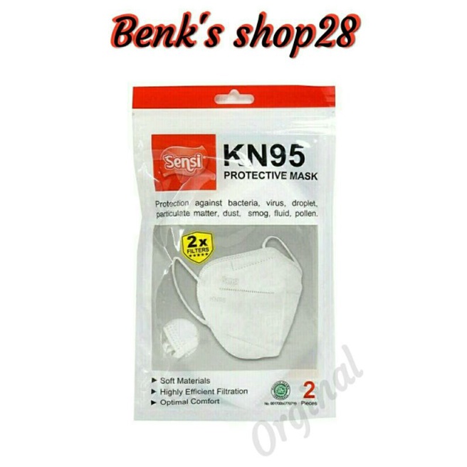 Sensi KN95 6ply Protective Mask isi 2pcs