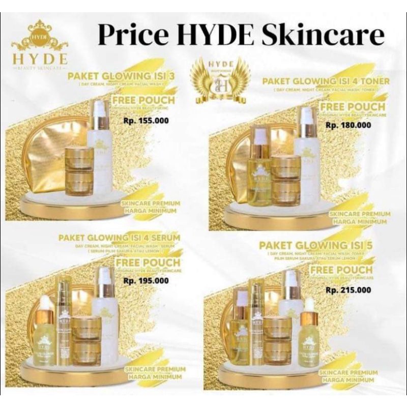 [STORE OFFICIAL] HYDE SKINCARE ORIGINAL BPOM TERMURAH BERGARANSI