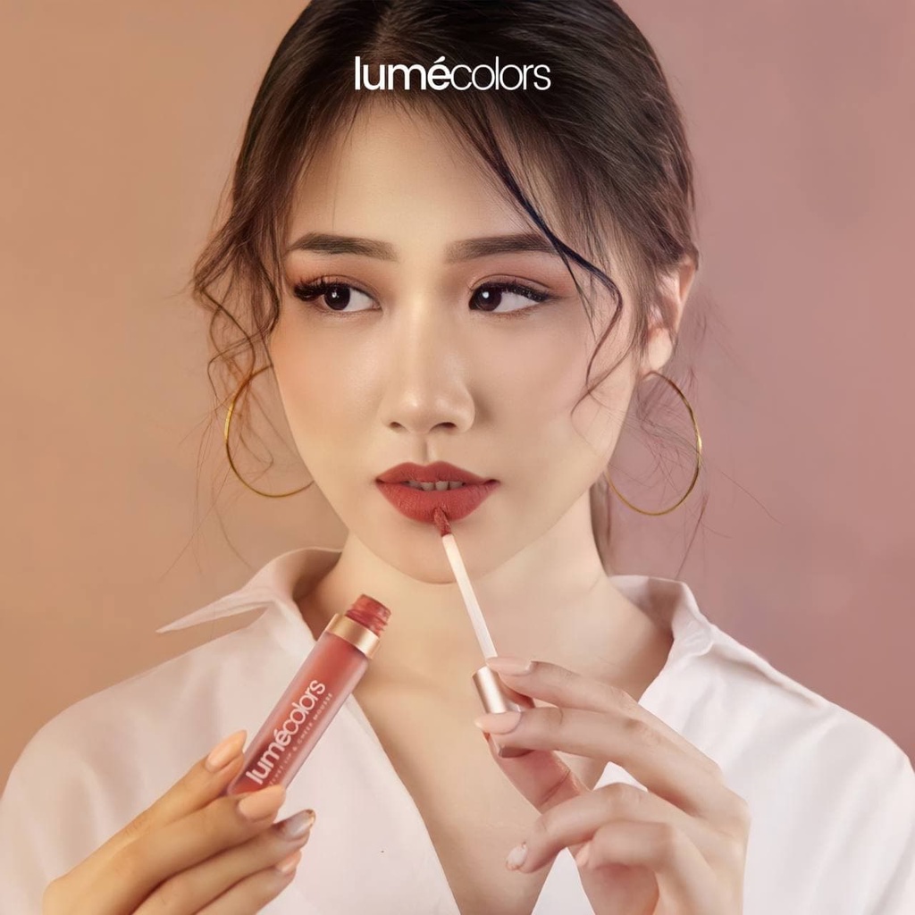 [3in1] LUMECOLORS Cheek Mousse Lipstik 5ml  Multifungsi Eyeshadow Perona Pipi Blus On Lumecolor Lipcream Bibir Kering  shade  sunset kiss Stokist Lume Surabaya-1