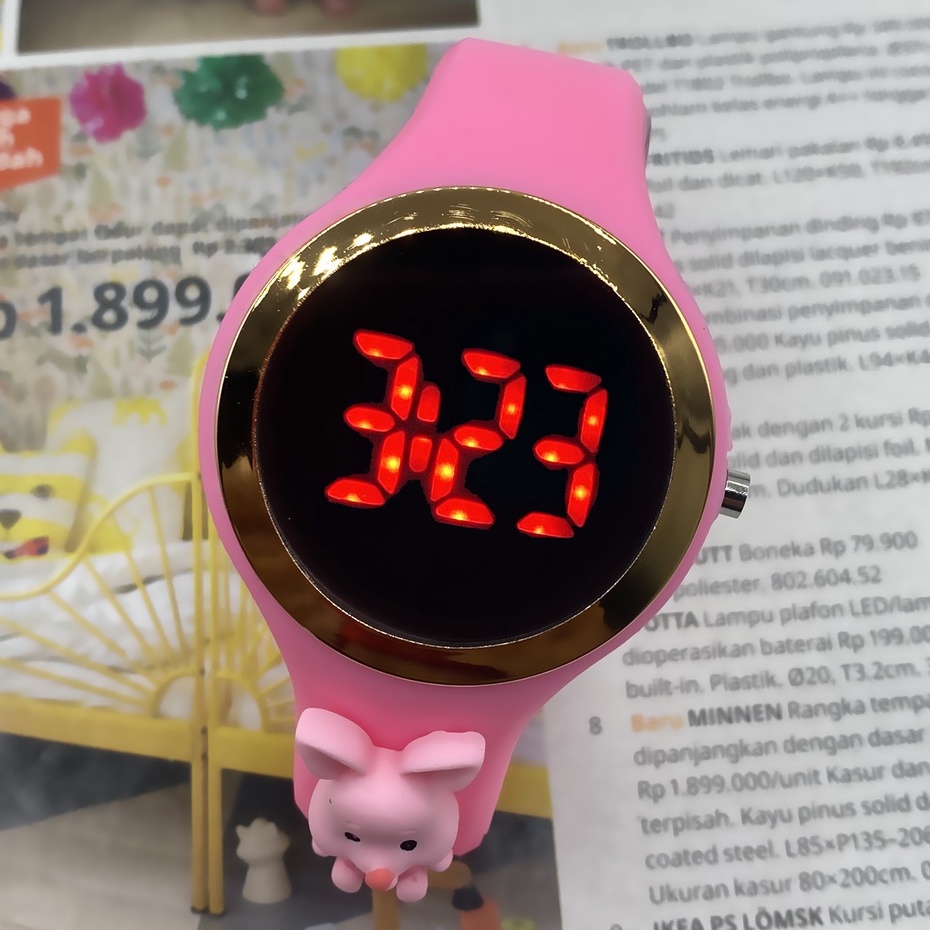 jam tangan ANAK-ANAK LED TALI KARET