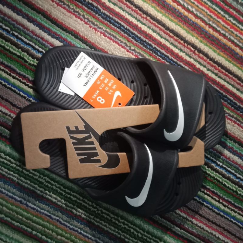 sandal nike slip on hitam cowo ori dari sport station