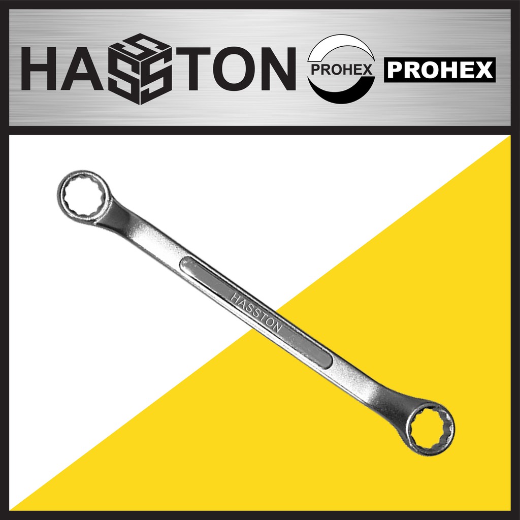 

HASSTON 12x13mm Kunci Ring Chrom Mdl. Tulang (1648-012)
