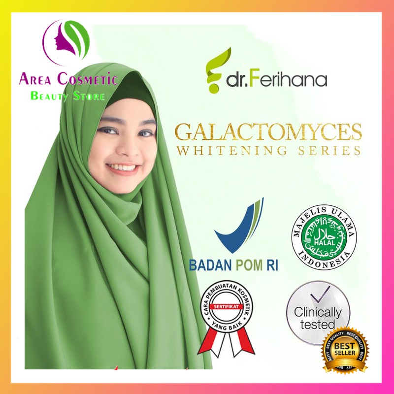 DR. FERIHANA Galactomyces WHITENING NIGHT CREAM for Oily & Acne -Prone Skin 10 gr untuk kulit berjer