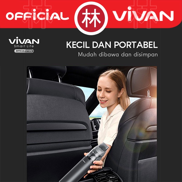 VIVAN VX01 4000mAh Car Vacuum Cleaner Penyedot Debu Mobil Portable