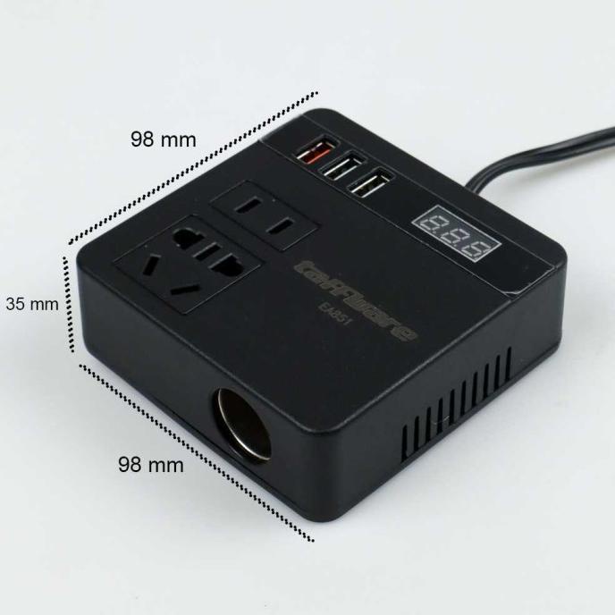 Power Car Inverter Colokan Listrik Charger Hp Laptop Didalam Mobil