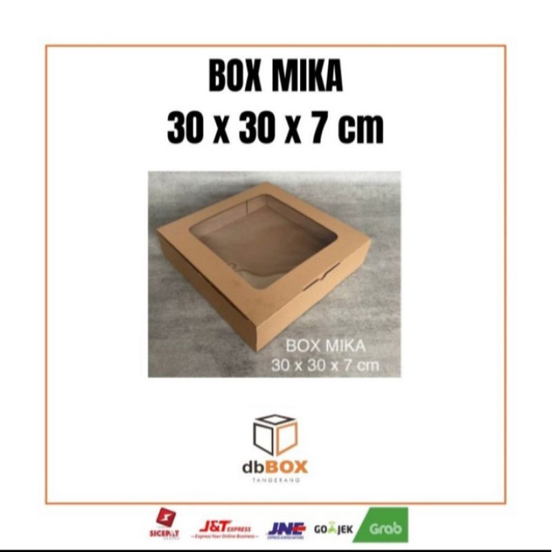 

BOX MIKA 30x30x7 cm | Box Die Cut dan Easy Usage | Box Kue Bolu & Tart | Box Lebaran | Box Hampers Idul Fitri | Dus Kue Lebaran | Box Kue Kering Idul Fitri 500gr isi 4 Toples