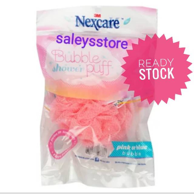 3M Nexcare Bubble Shower Puff - Spons Mandi