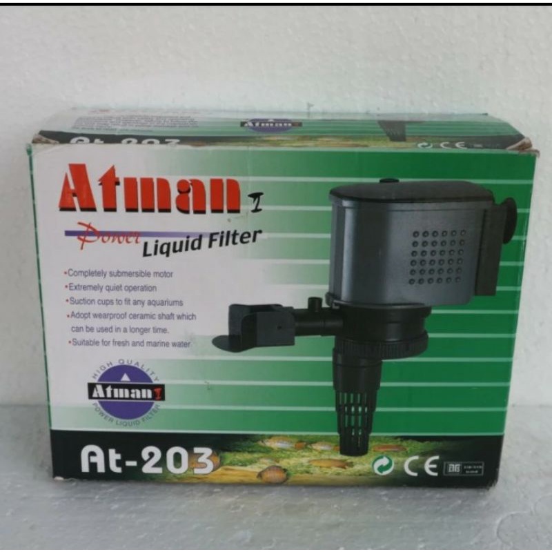 ATMAN 203 POWER HEAD LIQUID FILTER MESIN POMPA AIR AQUARIUM