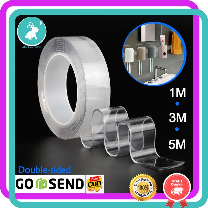 

Cuci Gudang Double Tape Perekat No Trace Washable Sticker Trendi