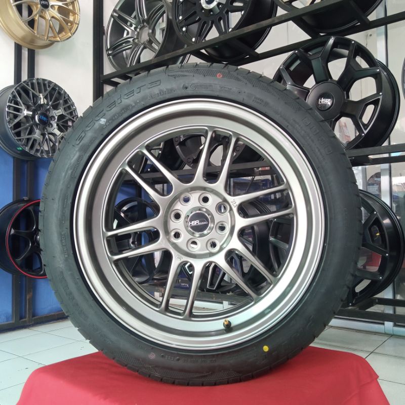 Paket Velg Rpf1 Hsr Kumamoto Ring 18" Mobil Toyota Raize / Jazz / Avanza dll FREE ONGKIR