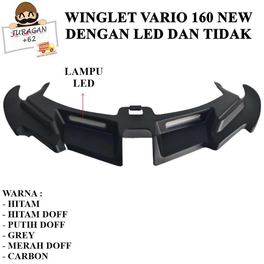 WINGLET VARIO 160 ABS CBS NEW LAMPU LED WINGLED