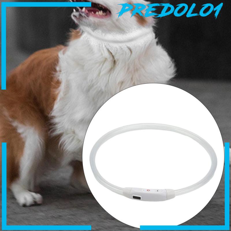 [PREDOLO1] USB Rechargeable LED Dog Pet Collar Flashing Luminous Safety Light Up