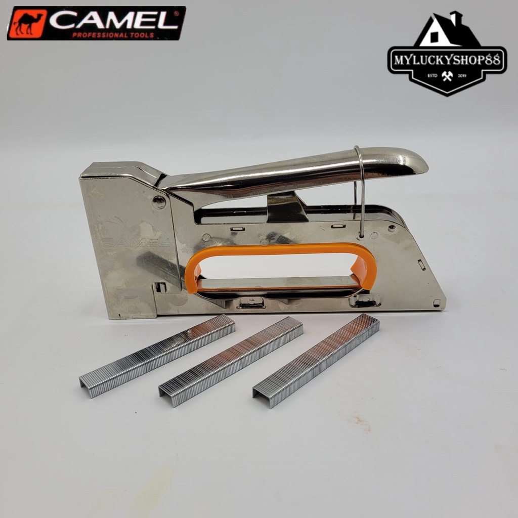 Camel Staples Tembak 13/4-8mm Stapler Gun Staple Jok Motor Sofa Tacker