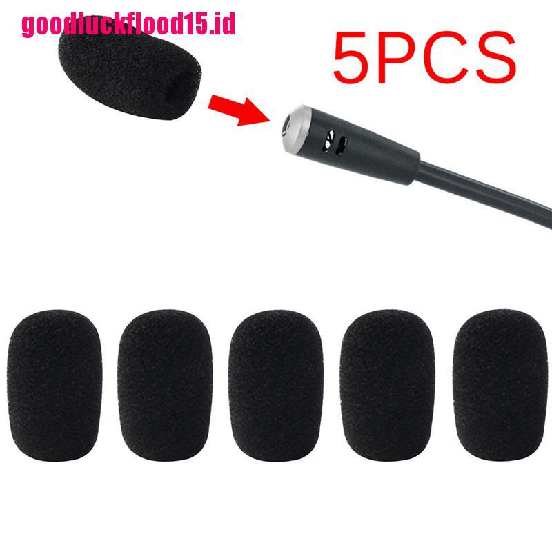 {LUCKID}5PCS Mic Microphone Windscreen Soft Foam Pad Mic Cover Holder Sponge Skin