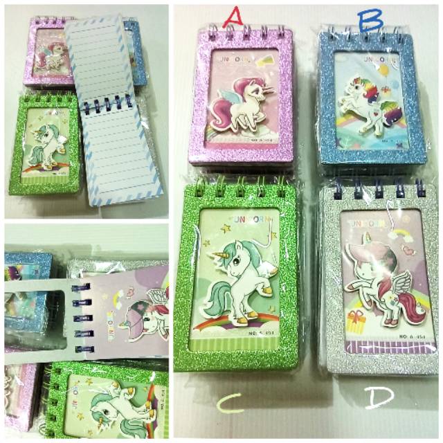 

Buku Notes spiral Unicorn