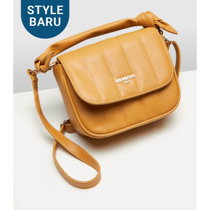 Tas Selempang Cangklong Bahu Wanita Import Puffy Bowler Yellow Kuning Brunbrun Paris shopie Sophie M