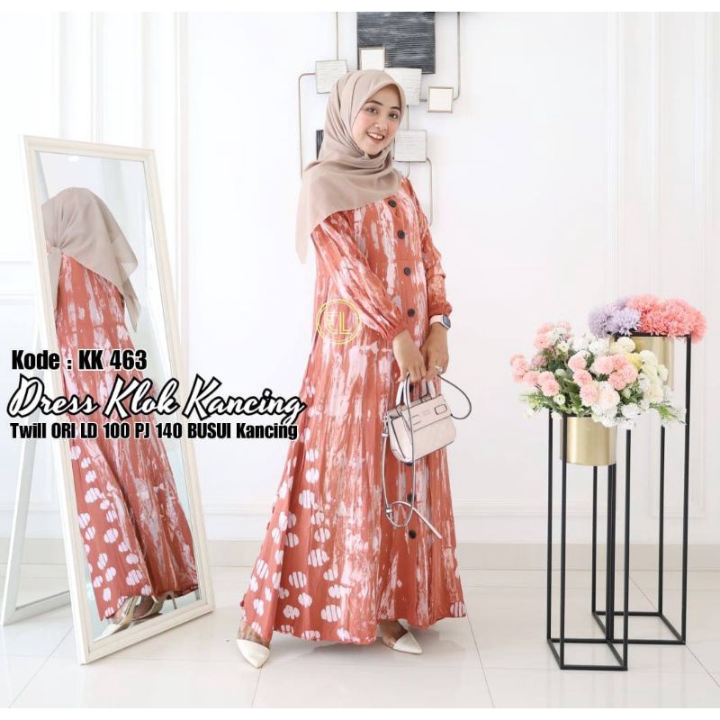 Gamis twill ori by Batik Elzhaf KK 463