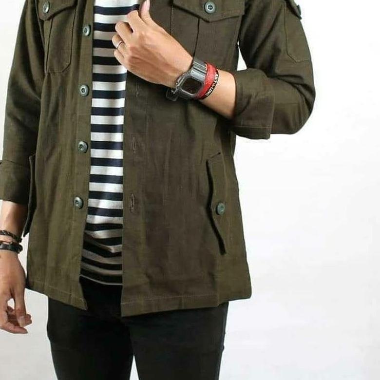☈ BUTTON PARKA JAKET || JAKET SEMI PARKA SK2 ☇