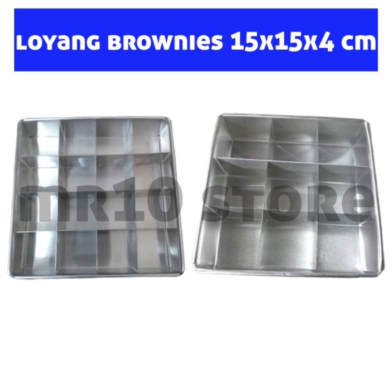 loyang sekat brownies 15x15/loyang brownies sekat 15x15/loyang sekat