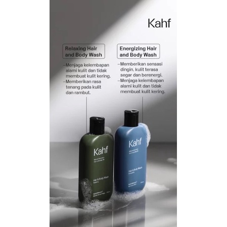 Kahf Hair & Body Wash - Shampo - Sabun Mandi - Perawatan Rambut - Perawatan Tubuh