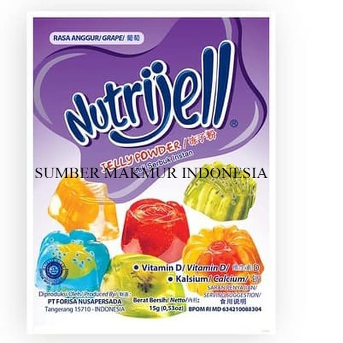 

NUTRIJELL JELLY RASA ANGGUR 15 GRAM- PER BOX