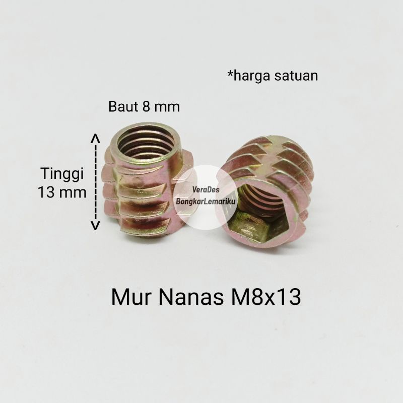 Mur Nanas M8 x 13