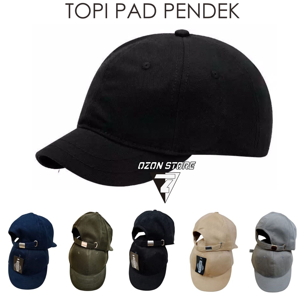 Topi polos baseball distro pad pendek korea lidah pendek dewasa pria dan wanita Classic Style Japan