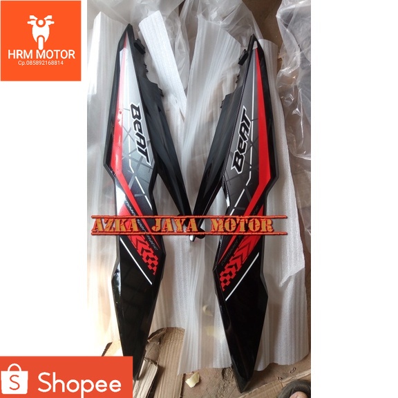 Cover Body Honda Beat Fi 2017 / Beat Baru / Beat Street warna Hitam