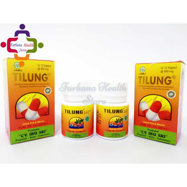 Original Tilung 500 mg Botol 12 Kapsul / Untuk Tipes