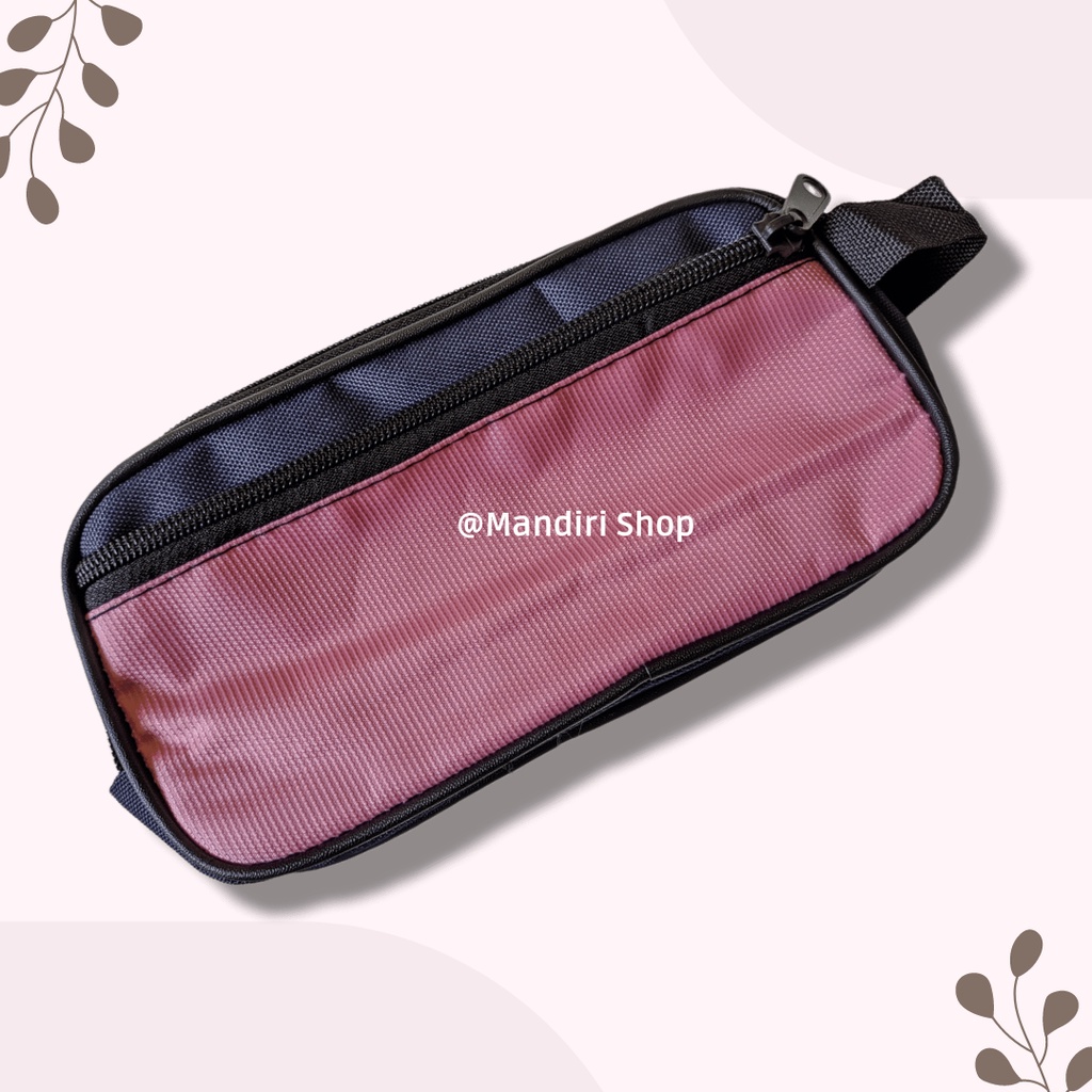 Dompet Pensil Serbaguna Kanvas ukuran  21x11 x 4cm