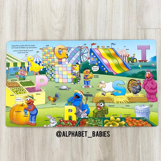 Sesame Street Elmo'S Abc Lift The Flap Board Book With Over 55 Flaps