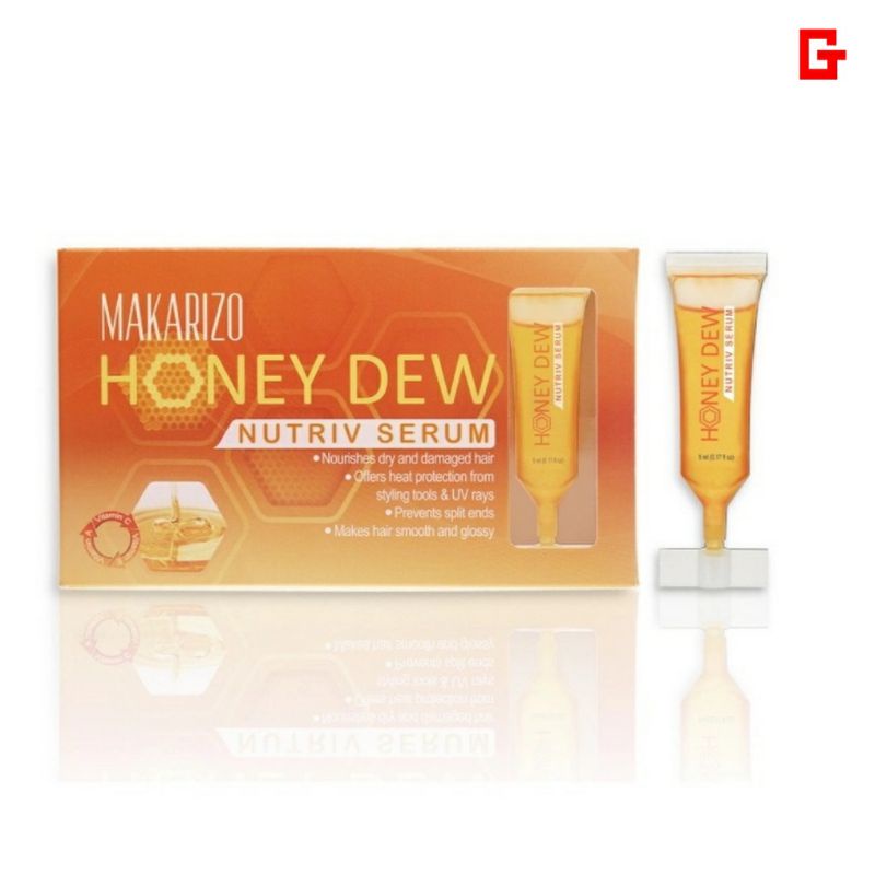 Serum Rambut Makarizo Profesional Honey Dew Nutriv Serum 1 Pc 5mL