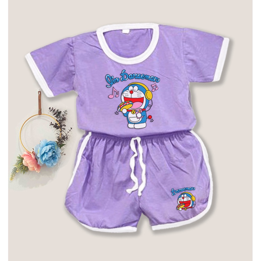 RILLO - Setelan baju playful colour anak karakter dora / setelan anak unisex