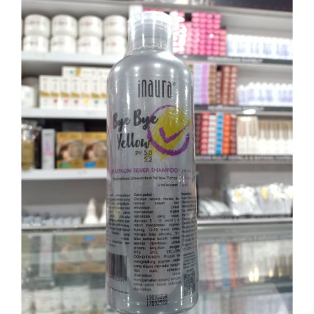 Inaura bye bye yellow shampo 250ml Shopee Indonesia