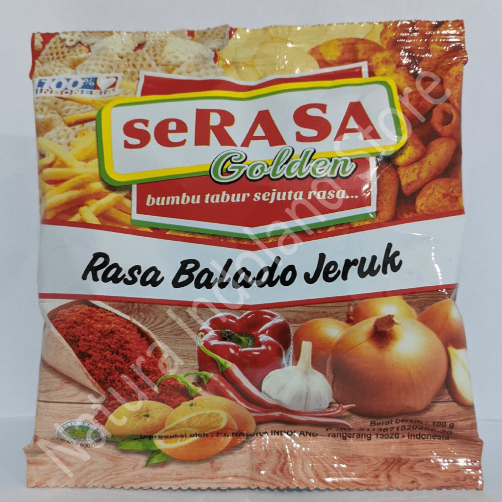 

SERASA GOLDEN Bumbu Tabur 100 gr : Rasa BALADO JERUK