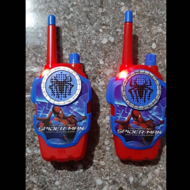 Mainan HT Anak Spiderman - Mainan Walkie Talkie Spiderman