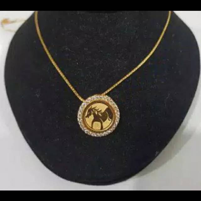 Necklace Horse Pandora Jewellery Fashion Gold Toko Kalung Emas asli