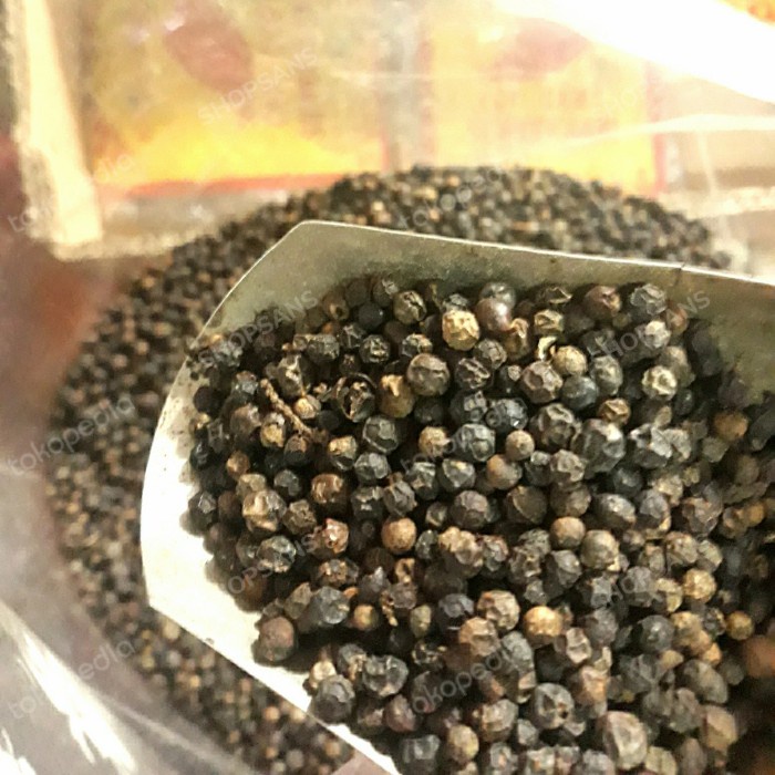 

Lada Hitam Butir / Black pepper / Merica Hitam Asli - 250 Gram