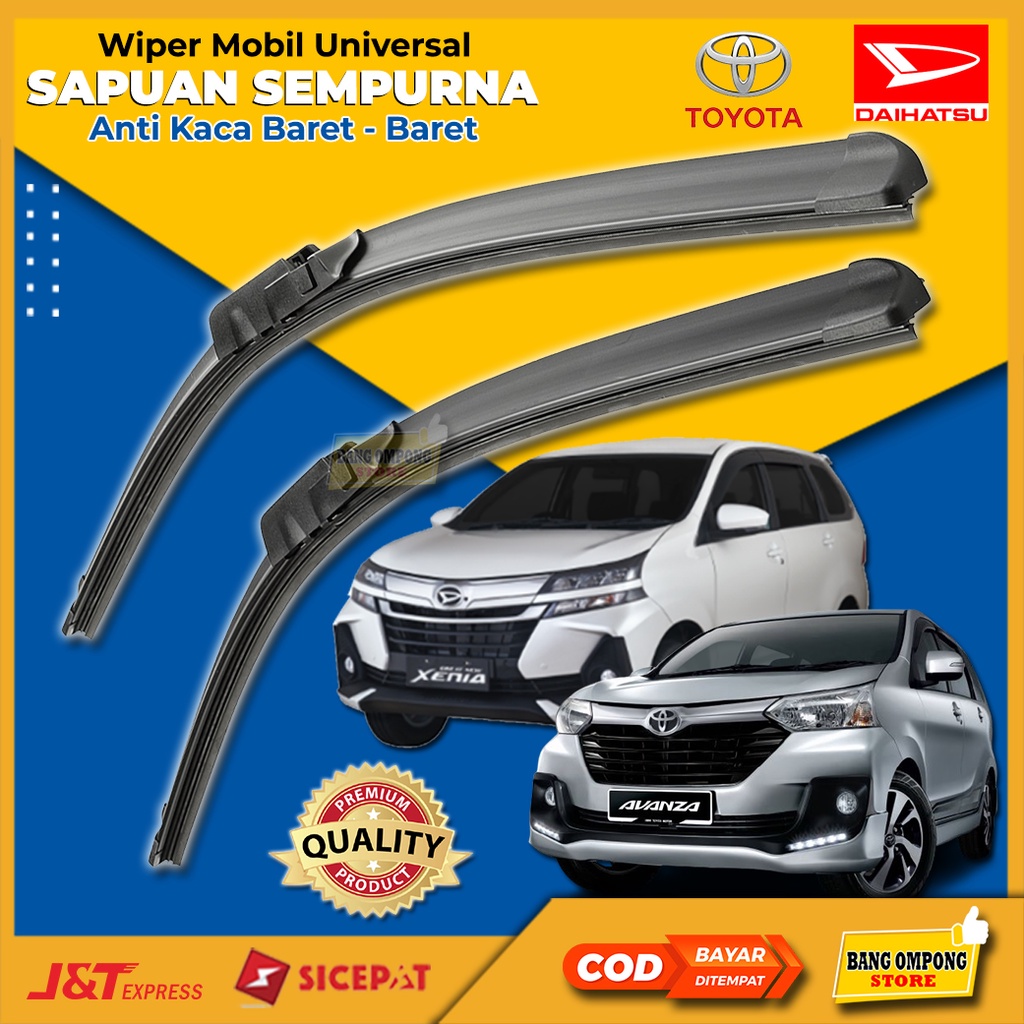 Wiper Mobil Grand New Avanza Xenia Frameless Kaca Mobil Avanza Xenia