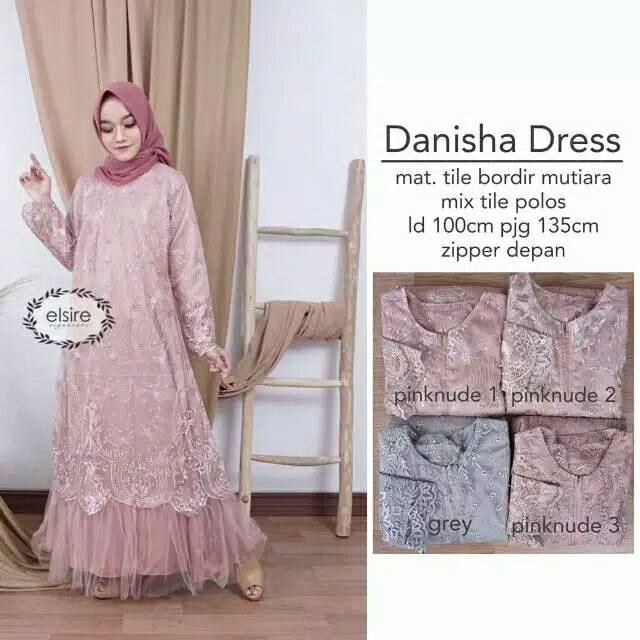 Batik permata - Danisha Dress #2 dress brukat gamis muslim elsire dress pesta dress brukat