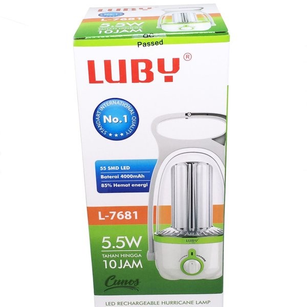 Barangunik2021 - LUBY L-7681 Lampu Emergency 5.5 Watt Tahan Hingga 10 Jam / Lampu emergency petromax Luby-7681