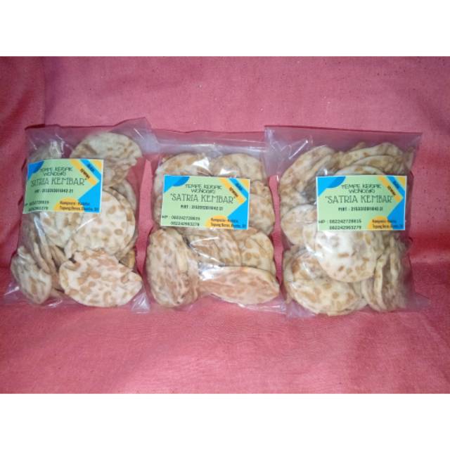 

Keripik tempe tapioka/sagu/krispi 100gr