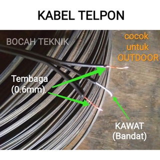 KABEL TELPON - kabel telfon / telepon / telkom - kabel outdoor / luar ruangan - kabel isi 3 - kabel tembaga
