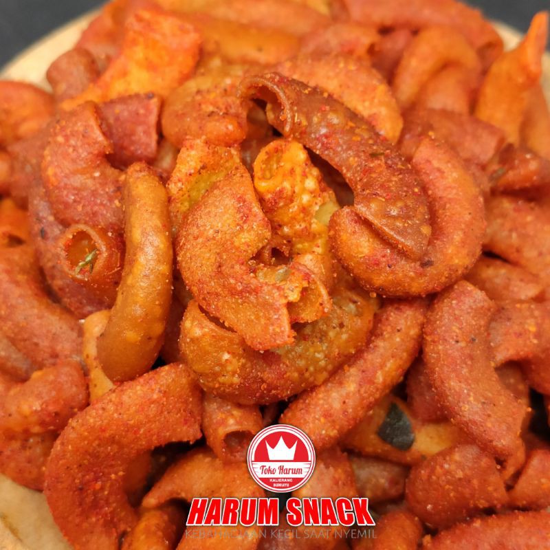 

MAKARONI DAUN JERUK 250 Gram [Smiling Snack Official] HARUM SNACK KILOAN MAKARONI