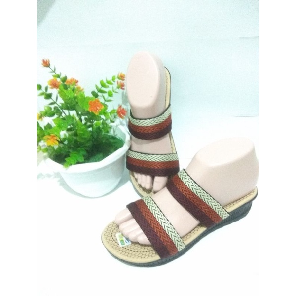 sandal wanita turki ban 2 merek saila hak 5cm