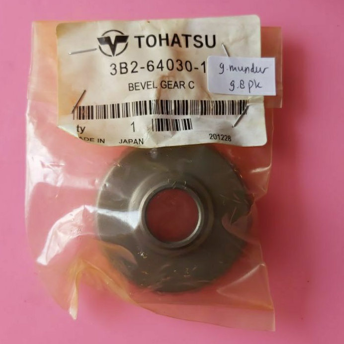 Gigi mundur mesin tempel Tohatsu 9.8pk. Asli